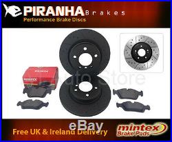 Front Rear Brake Discs /& Mintex Pads Compatible With Jaguar X Type Est 2.2d 05