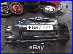 2007 Genuine Toyota Avensis T2 D-4d Front Bumper In Black Complete