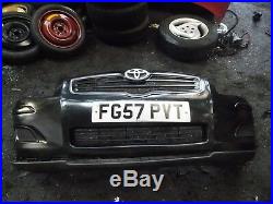 2007 Genuine Toyota Avensis T2 D-4d Front Bumper In Black Complete