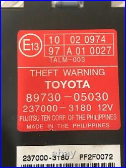 2007 Toyota Avensis 2.0 D4d Diesel Ecu Set Kit 6 Speed 8966105a41 8380005b30c