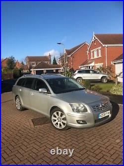 2008 08 Toyota Avensis Tr D4d 2.0 Diesel Estate 6 Speed Silver Sat Nav Fsh