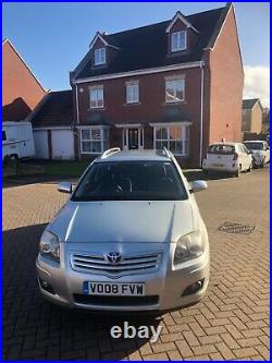 2008 08 Toyota Avensis Tr D4d 2.0 Diesel Estate 6 Speed Silver Sat Nav Fsh