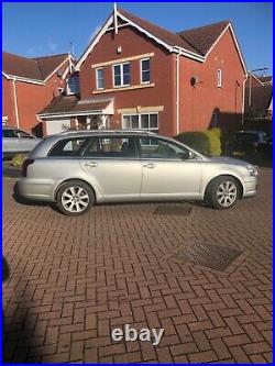 2008 08 Toyota Avensis Tr D4d 2.0 Diesel Estate 6 Speed Silver Sat Nav Fsh