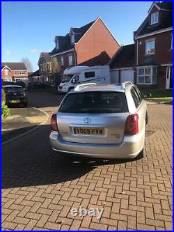 2008 08 Toyota Avensis Tr D4d 2.0 Diesel Estate 6 Speed Silver Sat Nav Fsh