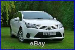 2013/63 Toyota Avensis Active D-4d Manual Diesel Estate White £30 Road Tax