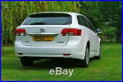 2013/63 Toyota Avensis Active D-4d Manual Diesel Estate White £30 Road Tax