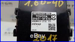 2017 Toyota Avensis 1.6 D-4d Diesel Engine Ecu Kit With Lock And Key 89661-05g30