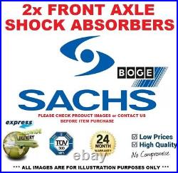 2x SACHS BOGE Front SHOCK ABSORBERS for TOYOTA AVENSIS Saloon 2.0 D4D 2006-2008