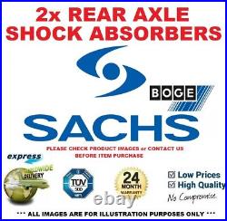 2x SACHS BOGE Rear SHOCK ABSORBERS for TOYOTA AVENSIS Saloon 2.2 D4D 2008-on