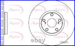 APEC Front Pair of Brake Discs for Toyota Avensis D-4D 150 2.2 Nov 2008-Nov 2018