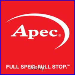 APEC Rear Pair of Brake Discs for Toyota Avensis D-4D 2.0 Apr 2003 to Apr 2008