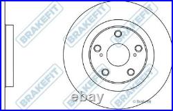 APEC Rear Pair of Brake Discs for Toyota Avensis D-4D 2.0 Nov 2008 to Nov 2018