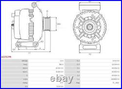 Alternator Fits Toyota Avensis Saloon 2.0 D-4d /2.2 D-4d. Toyota Avensis Est