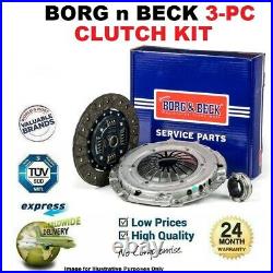 BORG n BECK 3PC CLUTCH KIT for TOYOTA AVENSIS Saloon 2.2 D4D 2005-2008