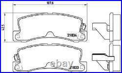 BREMBO FRONT + REAR Axle BRAKE PADS SET for TOYOTA AVENSIS 2.0 D4D 1999-2003