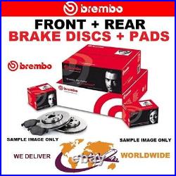 BREMBO FRONT + REAR DISCS + PADS for TOYOTA AVENSIS 2.0 D4D 2003-2008