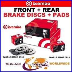 BREMBO FRONT + REAR DISCS + PADS for TOYOTA AVENSIS Estate 2.2 D4D 2009-on