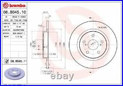 BREMBO FRONT + REAR DISCS + PADS for TOYOTA AVENSIS Estate 2.2 D4D 2009-on