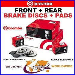 BREMBO FRONT + REAR DISCS + PADS for TOYOTA AVENSIS Saloon 2.2 D4D 2005-2008
