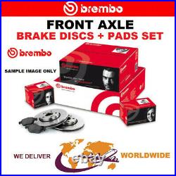 BREMBO Front Axle BRAKE DISCS + PADS for TOYOTA AVENSIS Saloon 1.6 D4D 2015-on