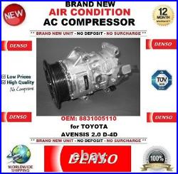 DENSO AIR CONDITIONING AC COMPRESSOR OEM 8831005110 for TOYOTA AVENSIS 2.0 D-4D