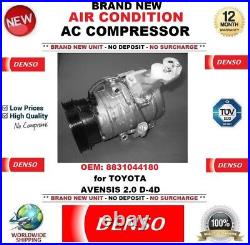 DENSO AIR CONDITIONING AC COMPRESSOR OEM 8831044180 for TOYOTA AVENSIS 2.0 D-4D