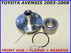 FOR TOYOTA AVENSIS 2003-2007 FRONT WHEEL HUB FLANGE and BEARING KIT 2.0 D4D