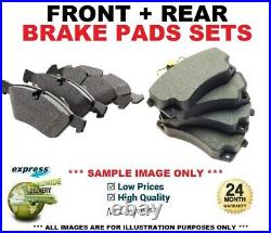 FRONT + REAR AXLE BRAKE PADS for TOYOTA AVENSIS Estate 2.0 D4D 2009-on