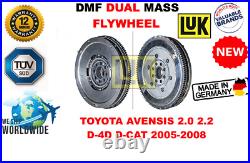 For Toyota Avensis 2.0 2.2 D-4d D-cat 2005-2008 New Dual Mass Dmf Flywheel