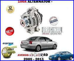 For Toyota Avensis 2.0 2.2 D4d Diesel 2005-2011 New Original 100a Alternator