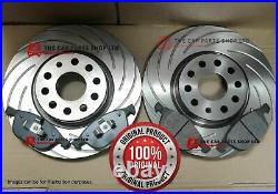 For Toyota Avensis 2.0 D-4d 2009 Grooved Front Brake Discs & Pads (295mm)