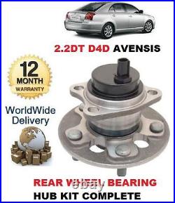 For Toyota Avensis 2.2 Dt D4d 2005-2009 New Rear Wheel Bearing Hub Assembly Kit