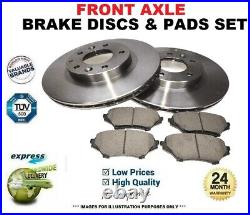 Front Axle BRAKE DISCS and PADS SET for TOYOTA AVENSIS Estate 2.0 D4D 2009-on