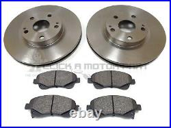 Front Brake Discs And Pads Set New For Toyota Avensis 2.2 D4d Diesel 2005-2008