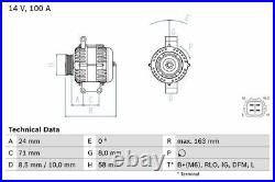 Genuine BOSCH Alternator for Toyota Avensis D-4D 150 2ADFTV 2.2 (11/08-10/18)