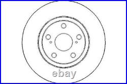 Genuine NAP Front Brake Discs & Pad Set for Toyota Avensis D-4D 1.6 (5/15-12/18)