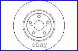 Genuine NAP Pair of Front Brake Discs for Toyota Avensis D-4D 2.2 (1/09-4/16)