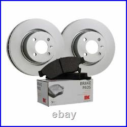 Genuine NK Front Brake Discs & Pad Set for Toyota Avensis D-4D 2.2 (06/05-12/09)