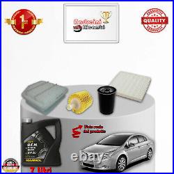 Kit Tagliando Filtri + Olio Per Toyota Avensis 2.0 D-4d 93kw 126cv 2009 2011