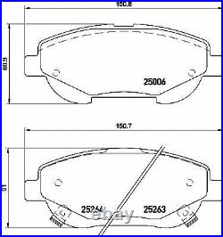 MINTEX FRONT + REAR Axle BRAKE PADS for TOYOTA AVENSIS Saloon 2.0 D4D 2015-on