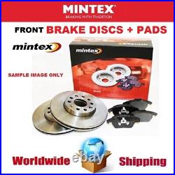 MINTEX Front Axle BRAKE DISCS + PADS SET for TOYOTA AVENSIS 2.2 D4D 2005-2008