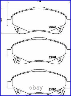 MINTEX Front Axle BRAKE DISCS + PADS SET for TOYOTA AVENSIS 2.2 D4D 2005-2008