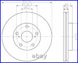 MINTEX Front BRAKE DISCS + PADS SET for TOYOTA AVENSIS VERSO 2.0 D4D 2001-2005