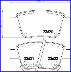 MINTEX Rear BRAKE DISCS + PADS SET for TOYOTA AVENSIS Combi 2.0 D4D 2006-2008