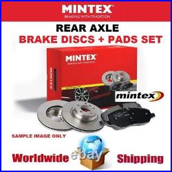 MINTEX Rear BRAKE DISCS + PADS SET for TOYOTA AVENSIS Combi 2.2 D4D 2005-2008