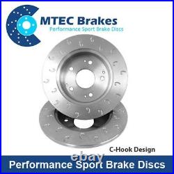 MTEC Front 320mm Brake Discs for Toyota Avensis Tourer 2.2D-4D 0109