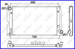 NRF Radiator for Toyota Avensis D-4D D-CAT 1CDFTV 2.0 April 2003 to April 2008