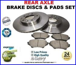 Rear Axle BRAKE DISCS and PADS SET for TOYOTA AVENSIS Estate 1.6 D4D 2015-on