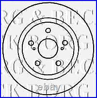 Rear Axle BRAKE DISCS and PADS SET for TOYOTA AVENSIS Estate 1.6 D4D 2015-on