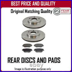 Rear Discs And Pads For Toyota Avensis 2.2d-4d 1/2009
